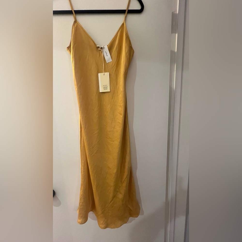 Wilfred Mustard Only Slip Dress